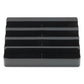 deflecto 8-tier Recycled Business Card Holder Holds 400 Cards 7.88 X 3.88 X 3.38 Plastic Black - Office - deflecto®