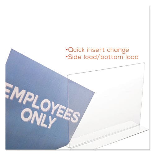 deflecto Classic Image Double-sided Sign Holder 11 X 8.5 Insert Clear - Office - deflecto®