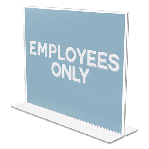 deflecto Classic Image Double-sided Sign Holder 11 X 8.5 Insert Clear - Office - deflecto®