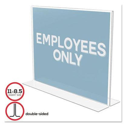 deflecto Classic Image Double-sided Sign Holder 11 X 8.5 Insert Clear - Office - deflecto®