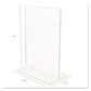 deflecto Classic Image Double-sided Sign Holder 5 X 7 Insert Clear - Office - deflecto®