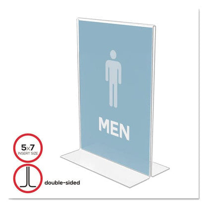 deflecto Classic Image Double-sided Sign Holder 5 X 7 Insert Clear - Office - deflecto®