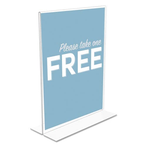 deflecto Classic Image Double-sided Sign Holder 5 X 7 Insert Clear - Office - deflecto®