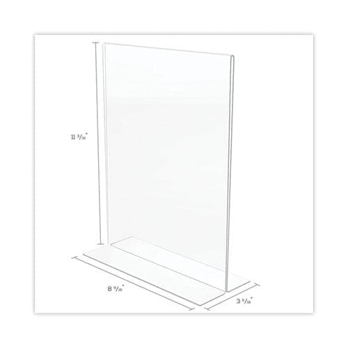 deflecto Classic Image Double-sided Sign Holder 8.5 X 11 Insert Clear - Office - deflecto®