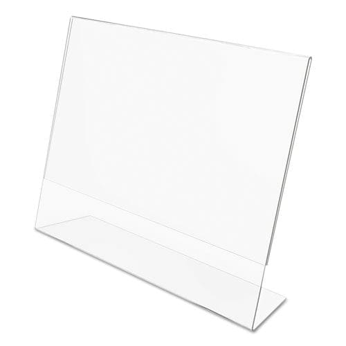 deflecto Classic Image Slanted Sign Holder Landscaped 11 X 8.5 Insert Clear - Office - deflecto®