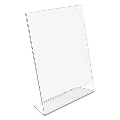 deflecto Classic Image Slanted Sign Holder Portrait 8.5 X 11 Insert Clear - Office - deflecto®