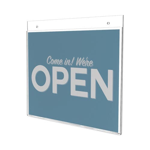 deflecto Classic Image Wall-mount Sign Holder Landscape 11 X 8.5 Clear - Office - deflecto®