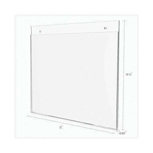 deflecto Classic Image Wall-mount Sign Holder Landscape 11 X 8.5 Clear - Office - deflecto®