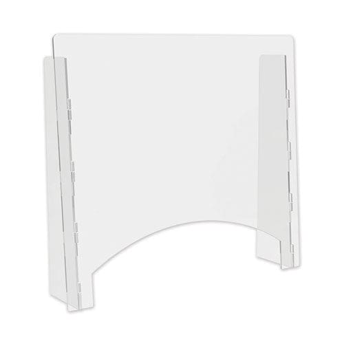 deflecto Counter Top Barrier With Full Shield 31.75 X 6 X 36 Acrylic Clear 2/carton - Furniture - deflecto®