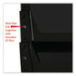 deflecto Docupocket Stackable Three-pocket Partition Wall File 3 Sections Letter Size 13 X 4 Black - Office - deflecto®