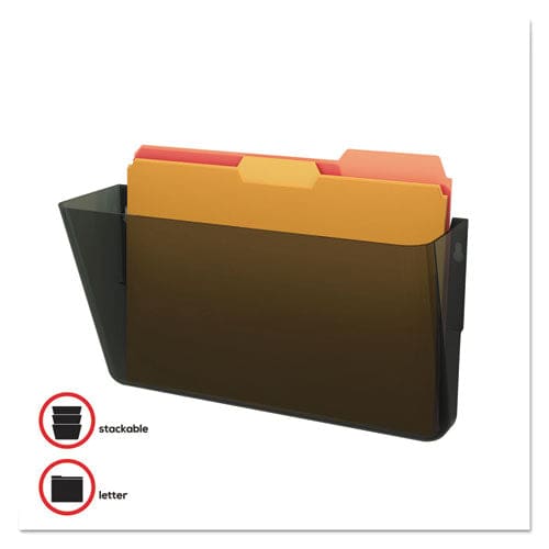 deflecto Docupocket Stackable Wall Pocket Letter Size 13 X 4 Smoke - Office - deflecto®