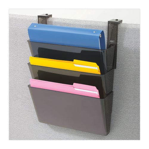 deflecto Docupocket Three-pocket File Partition Set 3 Sections Letter Size 13 X 7 X 20 Smoke 3/set - Office - deflecto®