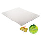 deflecto Duramat Moderate Use Chair Mat For Low Pile Carpet 45 X 53 Wide Lipped Clear - Furniture - deflecto®