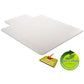 deflecto Duramat Moderate Use Chair Mat For Low Pile Carpet 46 X 60 Wide Lipped Clear - Furniture - deflecto®