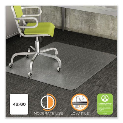 deflecto Duramat Moderate Use Chair Mat Low Pile Carpet Roll 46 X 60 Rectangle Clear - Furniture - deflecto®