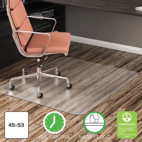 deflecto Economat All Day Use Chair Mat For Hard Floors 36 X 48 Lipped Clear - Furniture - deflecto®