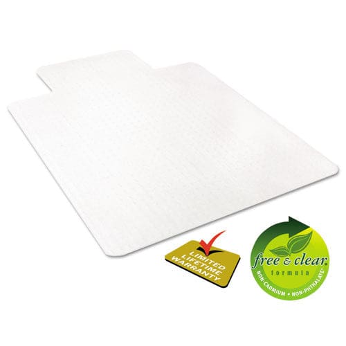 deflecto Economat Occasional Use Chair Mat Low Pile Carpet Flat 36 X 48 Lipped Clear - Furniture - deflecto®