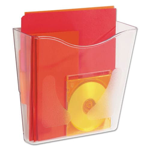 deflecto Euro-style Docupocket Portrait Wall File A4/legal/letter/magazine/portfolio Size 10.25 X 4 X 10 Clear - Office - deflecto®