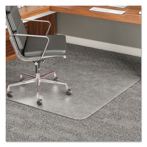 deflecto Execumat All Day Use Chair Mat For High Pile Carpet 45 X 53 Wide Lipped Clear - Furniture - deflecto®