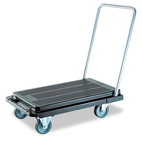 deflecto Heavy-duty Platform Cart 500 Lb Capacity 21 X 32.5 X 37.5 Black - Janitorial & Sanitation - deflecto®