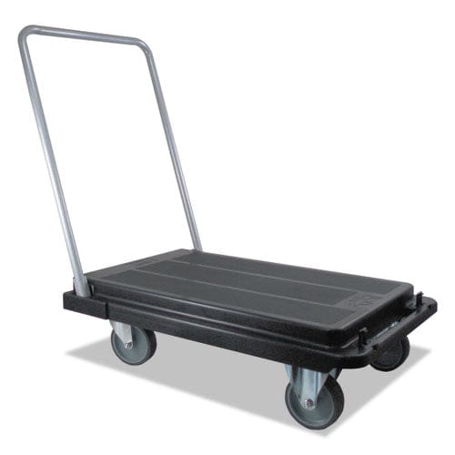 deflecto Heavy-duty Platform Cart 500 Lb Capacity 21 X 32.5 X 37.5 Black - Janitorial & Sanitation - deflecto®