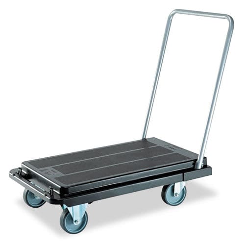 deflecto Heavy-duty Platform Cart 500 Lb Capacity 21 X 32.5 X 37.5 Black - Janitorial & Sanitation - deflecto®