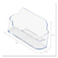 deflecto Horizontal Business Card Holder Holds 50 Cards 3.88 X 1.38 X 1.81 Plastic Clear - Office - deflecto®