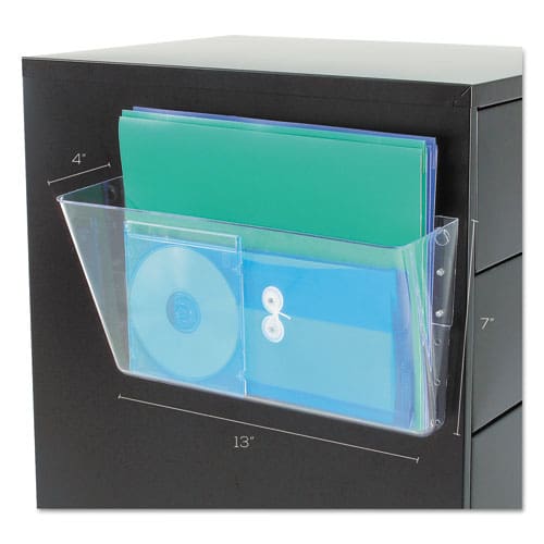 deflecto Magnetic Docupocket Wall File Letter Size 13 X 4 X 7 Clear - Office - deflecto®