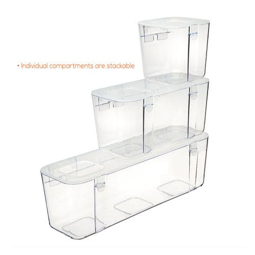 deflecto Stackable Caddy Organizer Medium Plastic 8.8 X 4 X 4.38 White - School Supplies - deflecto®