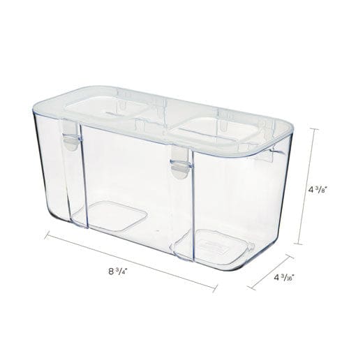 deflecto Stackable Caddy Organizer Medium Plastic 8.8 X 4 X 4.38 White - School Supplies - deflecto®