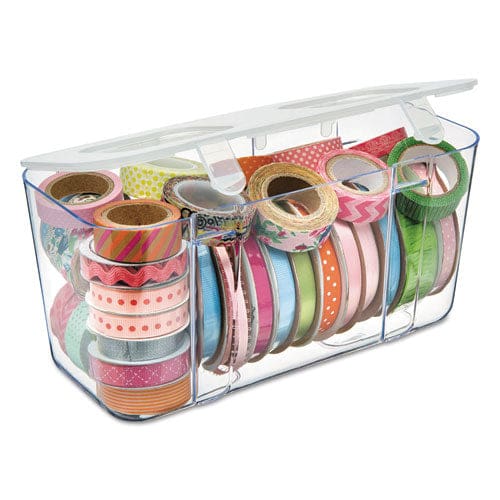 deflecto Stackable Caddy Organizer Medium Plastic 8.8 X 4 X 4.38 White - School Supplies - deflecto®