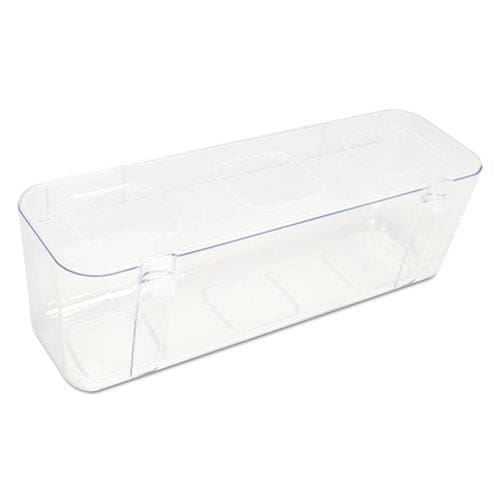 deflecto Stackable Caddy Organizer With S M And L Containers Plastic 10.5 X 14 X 6.5 White Caddy/clear Containers - School Supplies -