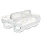 deflecto Stackable Caddy Organizer With S M And L Containers Plastic 10.5 X 14 X 6.5 White Caddy/clear Containers - School Supplies -