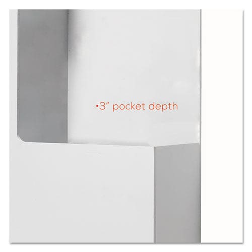 deflecto Suggestion Box Literature Holder With Locking Top 13.75 X 3.63 X 13.94 Plastic White - Office - deflecto®