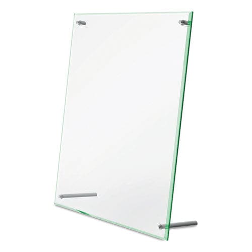 deflecto Superior Image Beveled Edge Sign Holder Letter Insert Clear/green-tinted Edges - Office - deflecto®