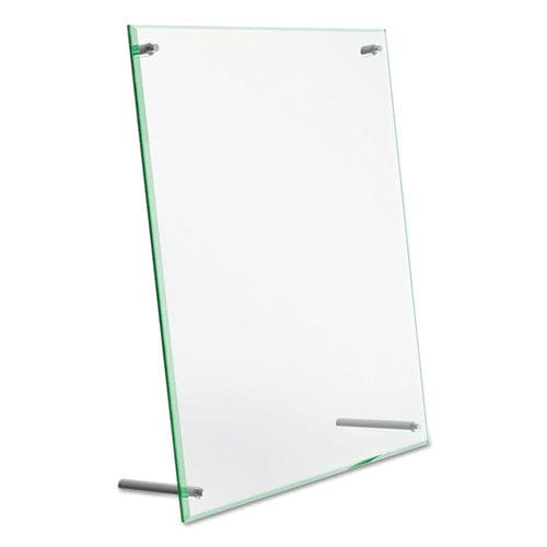 deflecto Superior Image Beveled Edge Sign Holder Letter Insert Clear/green-tinted Edges - Office - deflecto®