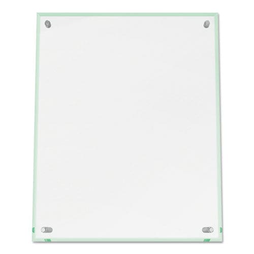 deflecto Superior Image Beveled Edge Sign Holder Letter Insert Clear/green-tinted Edges - Office - deflecto®