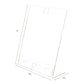 deflecto Superior Image Slanted Sign Holder With Business Card Holder 8.5w X 4.5d X 11h Clear - Office - deflecto®