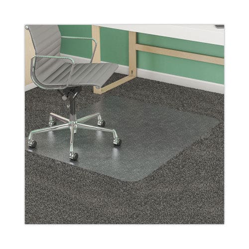 deflecto Supermat Frequent Use Chair Mat Med Pile Carpet Flat 45 X 53 Rectangular Clear - Furniture - deflecto®