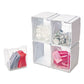 deflecto Tilt Bin Interlocking 4-bin Organizer Plastic 4.63 X 4.88 X 5.5 White/clear - School Supplies - deflecto®