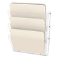 deflecto Unbreakable Docupocket Wall File 3 Sections Letter Size 14.5 X 3 X 6.5 Clear 3/pack - Office - deflecto®