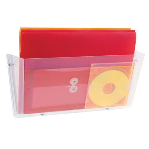 deflecto Unbreakable Docupocket Wall File Legal Size 17.5 X 3 X 6.5 Clear - Office - deflecto®