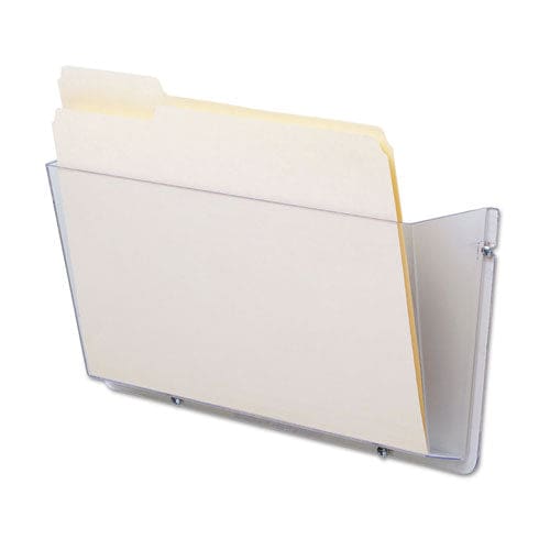 deflecto Unbreakable Docupocket Wall File Letter Size 14.5 X 3 X 6.5 Clear - Office - deflecto®