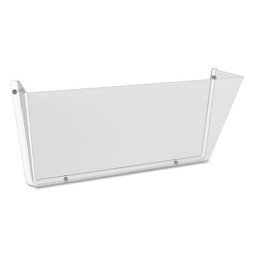 deflecto Unbreakable Docupocket Wall File Letter Size 14.5 X 3 X 6.5 Clear - Office - deflecto®