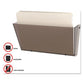 deflecto Unbreakable Docupocket Wall File Letter Size 14.5 X 3 X 6.5 Smoke - Office - deflecto®