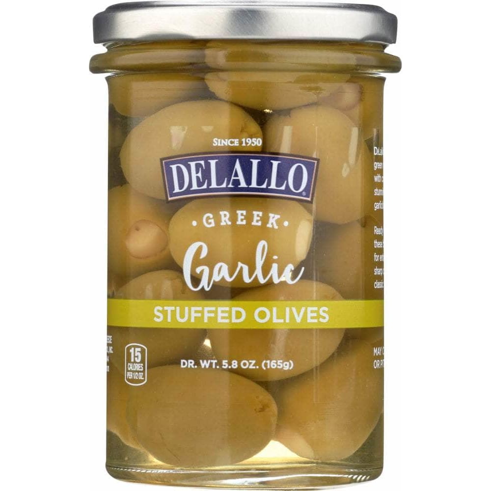 Delallo Delallo Garlic Stuffed Olives, 5.8 oz