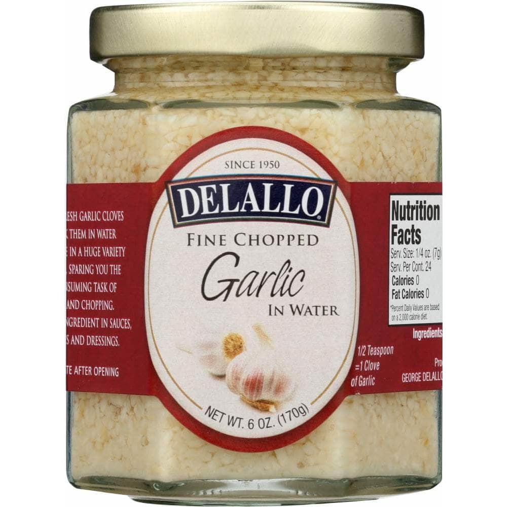 Delallo Delallo Minced Garlic in Water, 6 oz