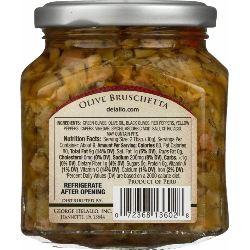 Delallo Delallo Olive Bruschetta, 10 oz