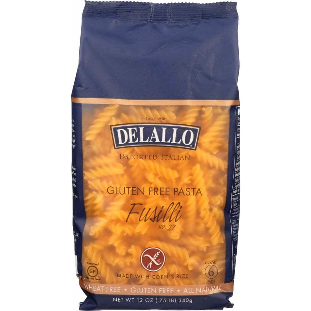 Delallo Delallo Pasta Corn and Rice Fusilli Gluten Free, 12 oz
