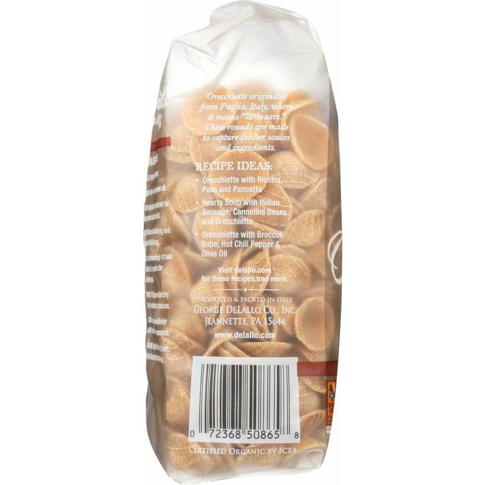 Delallo Delallo Pasta Whole Wheat Orecchiette, 16 oz